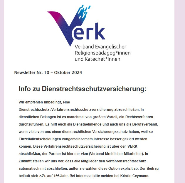 Newsletter Info Rechtsschutz